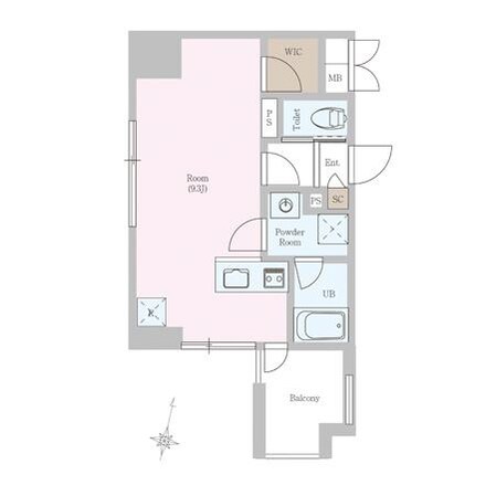 大町西公園駅 徒歩4分 9階の物件間取画像